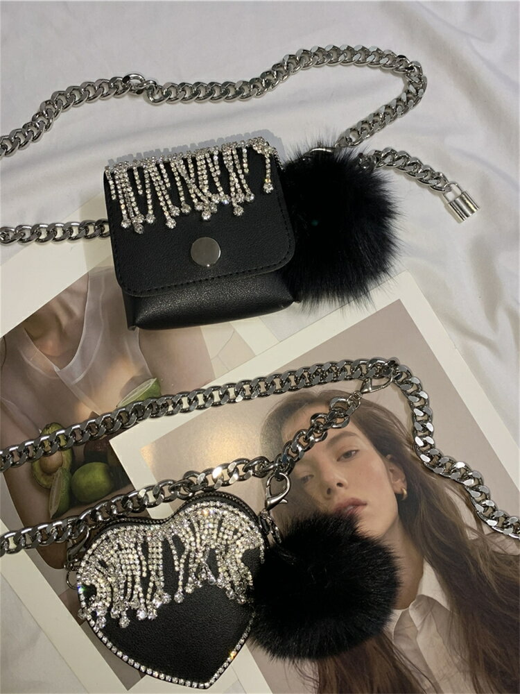 アイアンチェーン タッセル ウエストチェーン ラブバッグ 斜め両用[K](T)