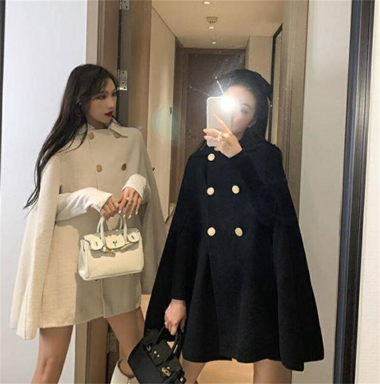 大きいサイズ コート スリム ファッション 快適 ポンチョ[K](T)