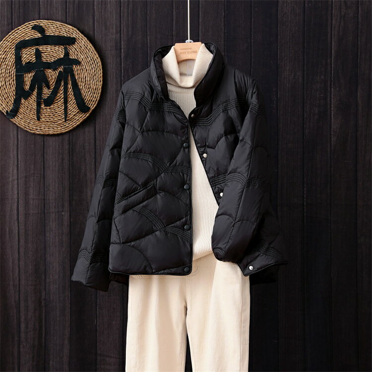 コート 中綿ジャケット スリム 肌にやさしい 長袖 エレガント[K](T)