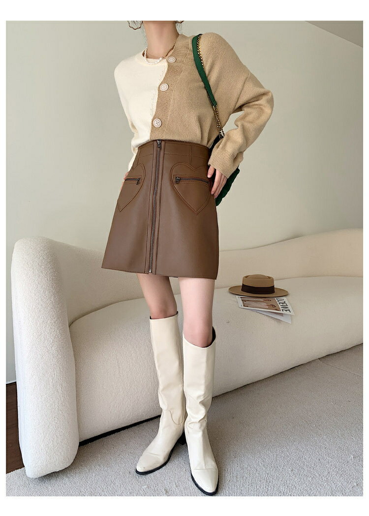 ハイウエスト エレガントミニスカート Aライン スカート カジュアル[K](T)