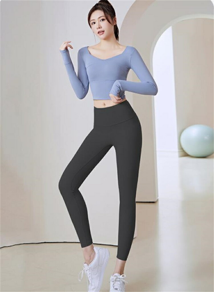 速乾上着 アウトドア運動シームレスタイトダンスフィットネス (T)