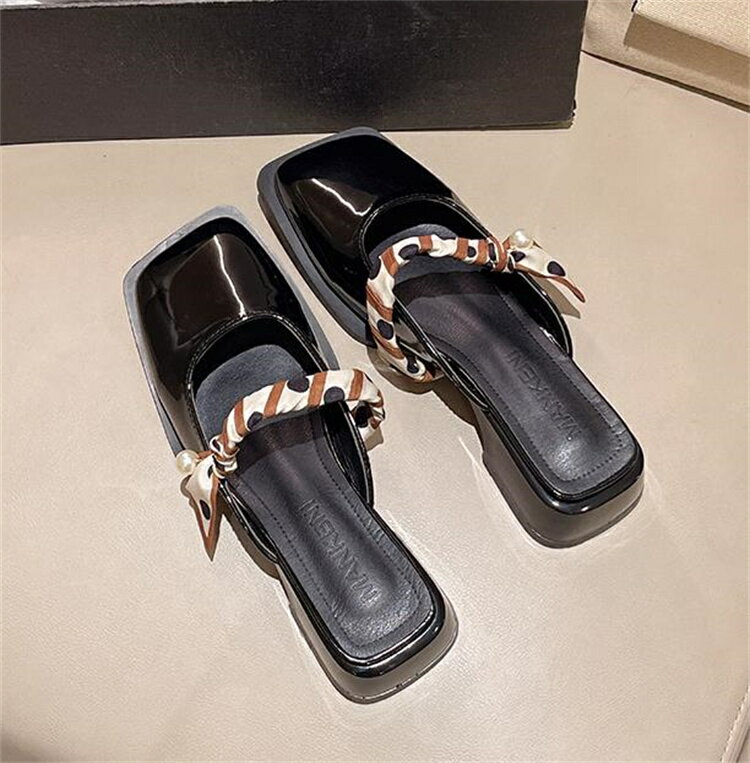 大きいサイズ タイドファッション スリッパ[K](T)