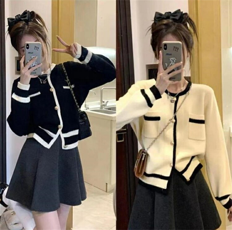 ジェントルスタイル 長袖トップス ニットトップス レトロ カーディガン[K](T)