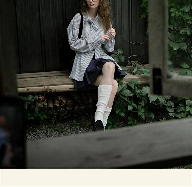 蝶ネクタイ ストライプ カジュアル シャツ (T)