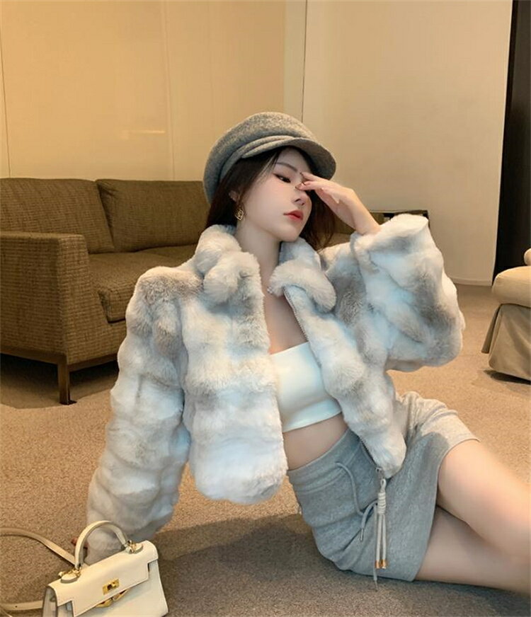 毛皮アウター ミンクのベルベット コート (T)