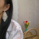 INSスタイル 耳介 ピアス 重工 天然貝殻 鱗 大きなイヤリング (T)
