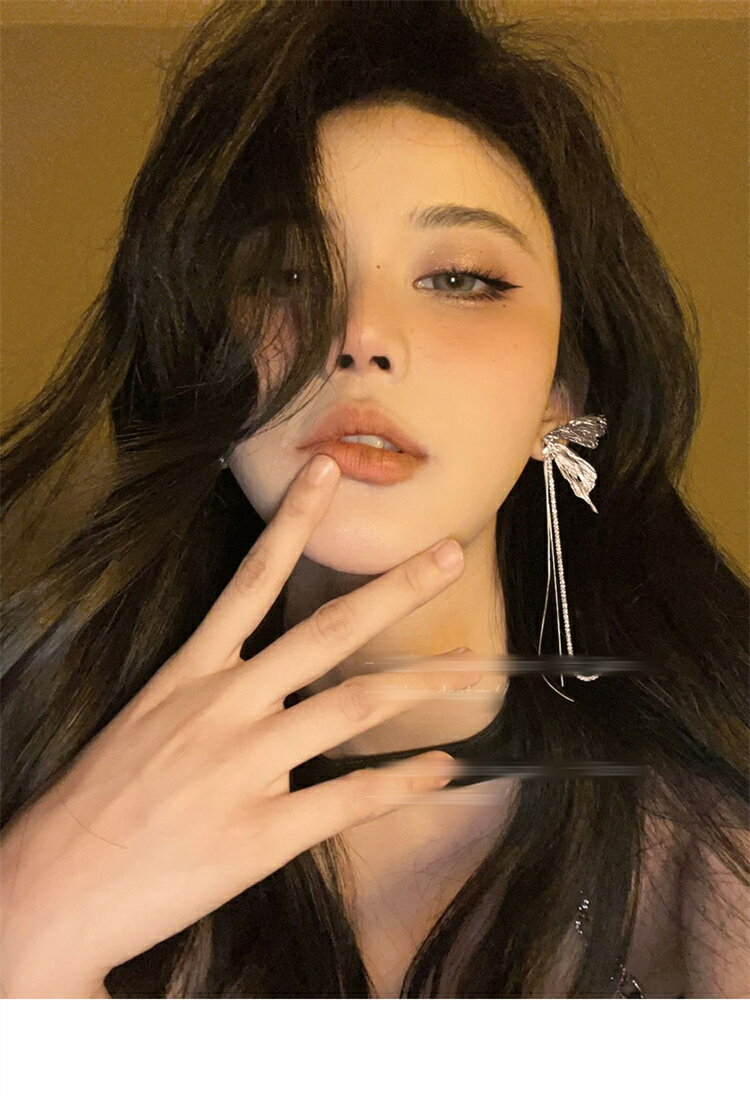 INSスタイル アクセサリー ピアスホールなし ロング エルフピアス (T)