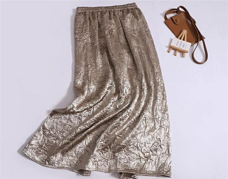 ロングスカート Aライン エレガント ハイウエスト (T)