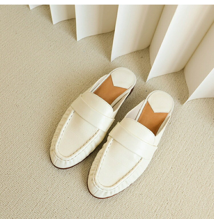 楽福靴 涼スリッパ 包頭スリッパ パンプス (T)