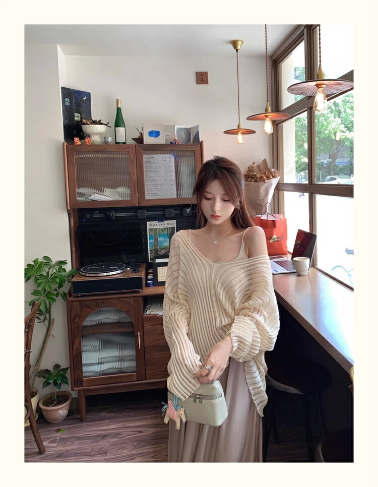 韓国ファッション 夏 ニットトップス (T)