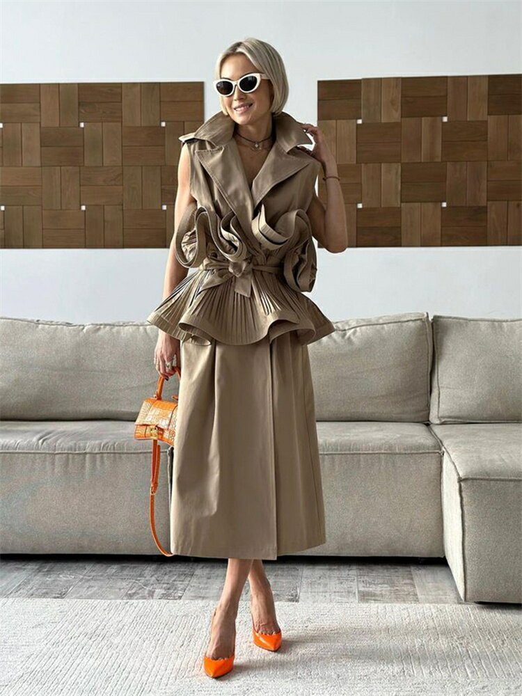 INSスタイル ブラウス Vネック トップス (T)