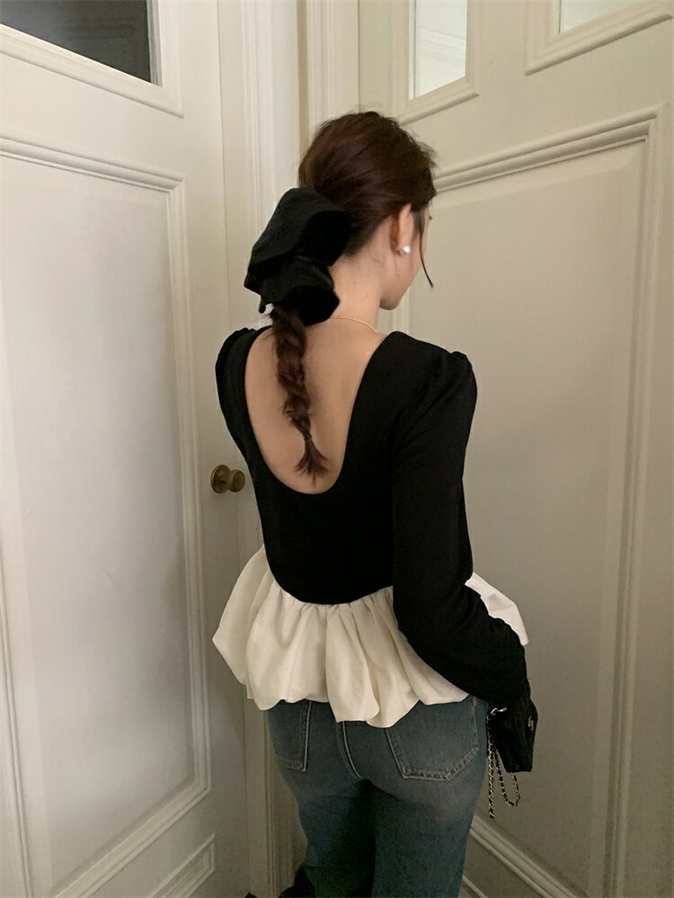 洗練されたオシャレ シックブラウス (T)