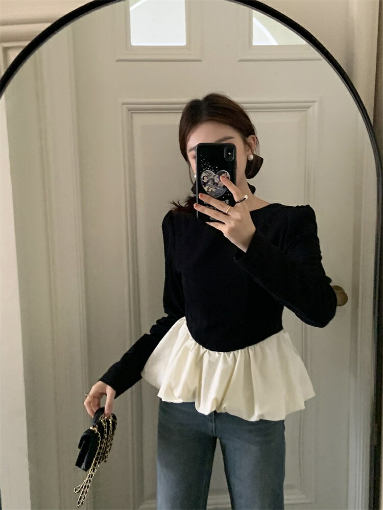 洗練されたオシャレ シックブラウス (T)