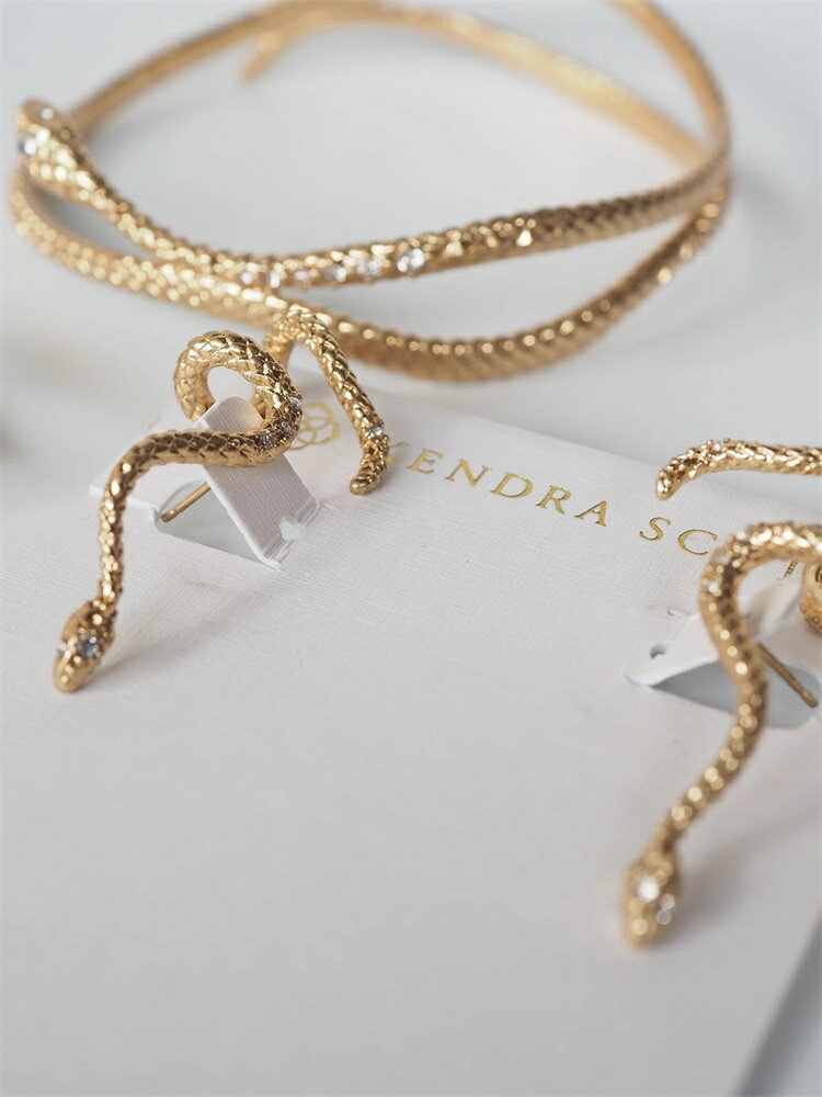 小蛇イヤリング ピアス (T)