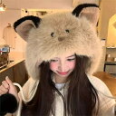 あったかウサギの耳の帽子 (T)