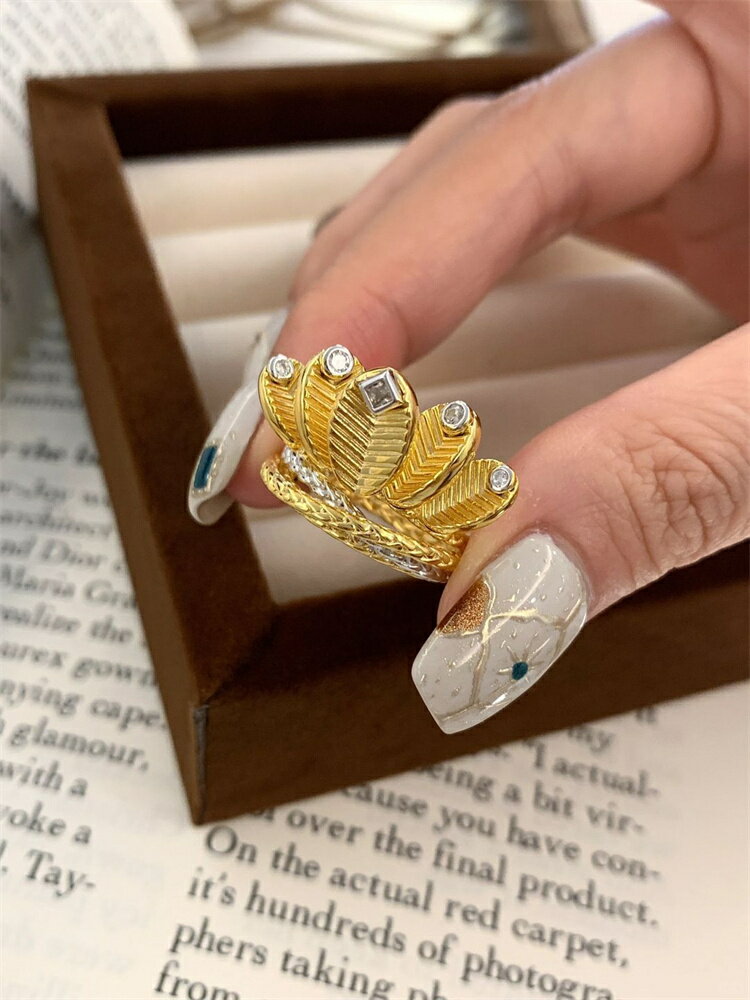 人差し指リング コーヒー豆指輪 イタリア手作り (T)