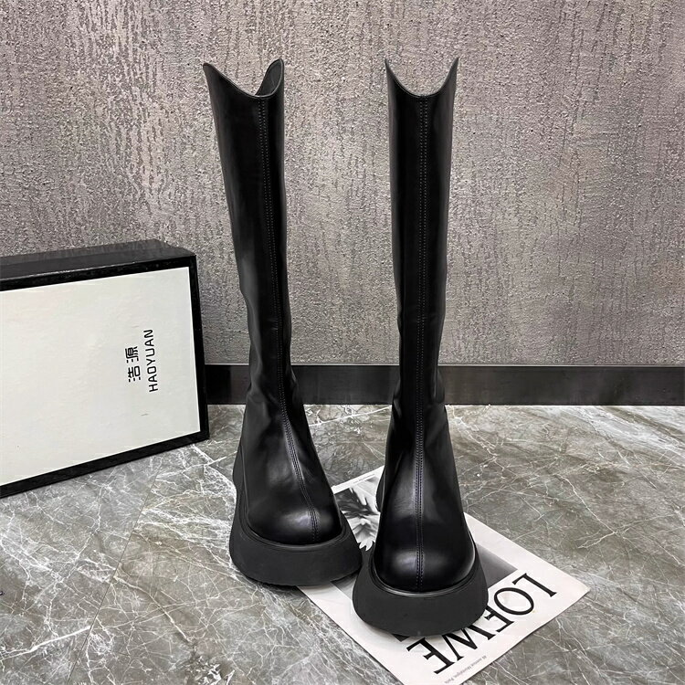 あつぞこしゅーず スリム ストッキング ロングブーツ (T)