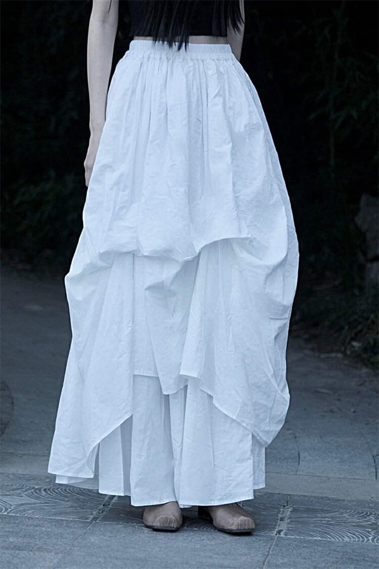 カジュアル レディース ロングスカート (T)