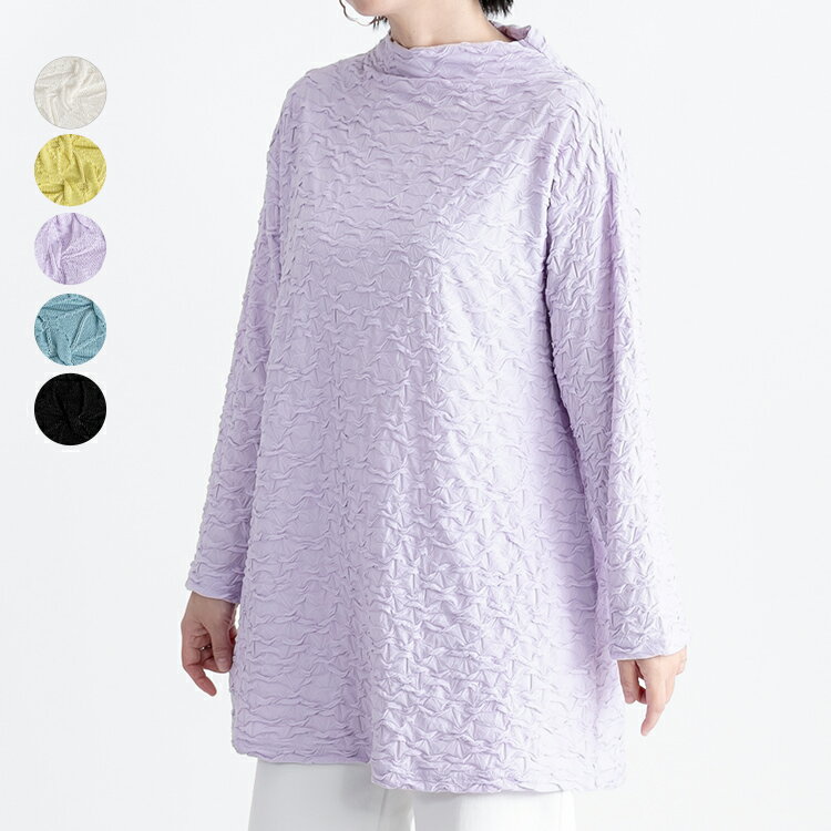 Aライン変わり織りジャガードチュニック (T)