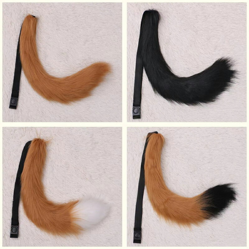 大きいサイズ きつね尻尾 狐 コスプレ 小物 ハロウィン 道具 衣装 セクシー コスチューム しっぽ (T)