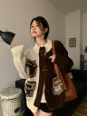 不規則個性的設計感セーター +帽子 (T)