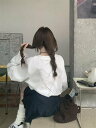 レトロおしゃれカジュアル長袖Tシャツ (T)