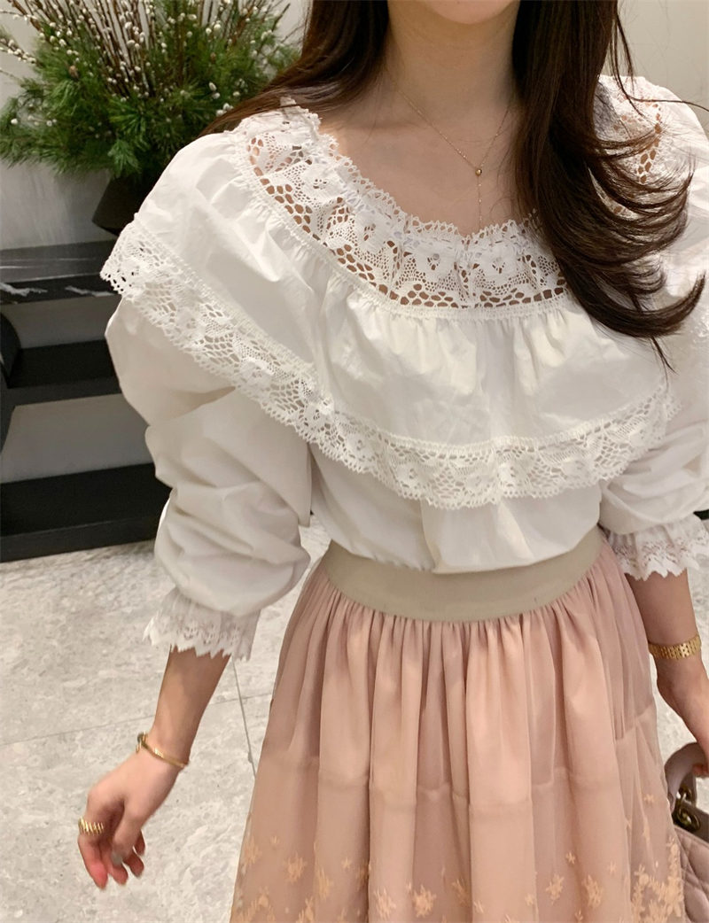 レディース　　シャツ　トップス Bunong 芸術的な レトロ 糸 染め リネン 長袖 シャツ レディース ゆったり 春夏 スタンドカラー カジュアル