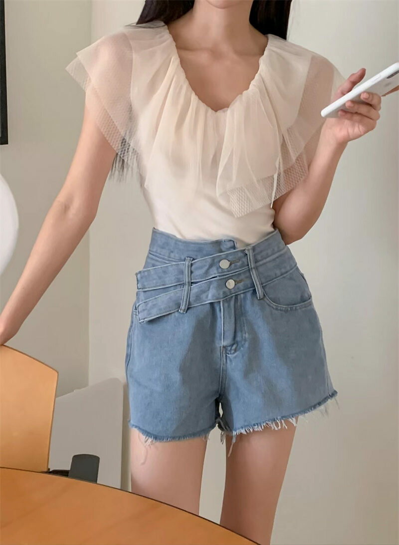気質レトロおしゃれカジュアルTシャツ (T)