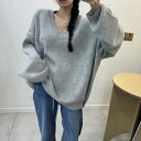 ニットセーター 長袖 かわいいデザイン (T)(4)