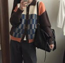 おしゃれカジュアル系ニットセーターコート (T)