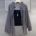 UVカット 日焼け止め服 ラッシュガード 長袖シャツ (T)(4)