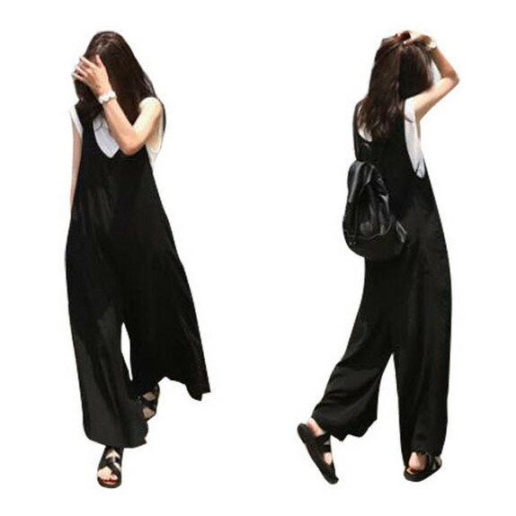オールインワン サロペット ロングパンツ (T)