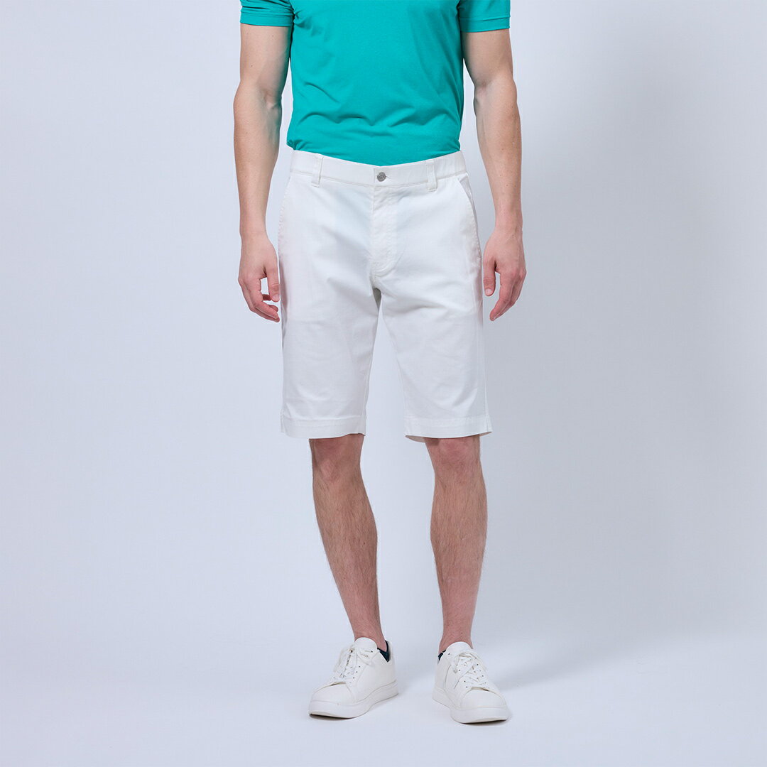 【50％OFFセール】Rosasen パンツ ショート丈 半ズボン ロサーセン チノ リヨセルツイル 無地 ロゴ刺繍 ポケット ベルトループ メンズ メンズウェア ゴルフ ゴルフウェア スポーツウェア アウトドア 春夏 ストレッチ ホワイト グリーン ブルー ネイビー 79 82 85 セール