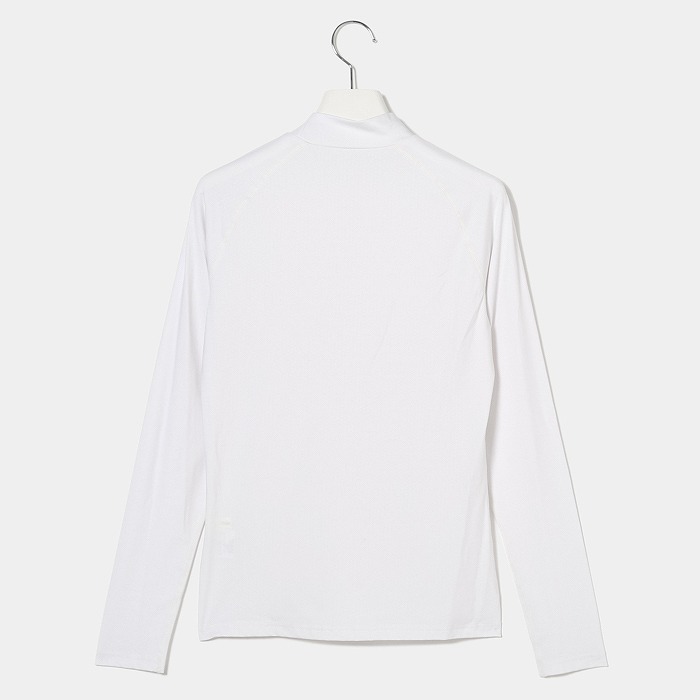 【50％OFF】VIVA HEART ロングTシャツ 長袖 モックネック ビバハート キシリトールアイス 襟ワンポイントロゴ インナー キシリトールプリント加工 吸水速乾 レディース ゴルフ ゴルフウェア スポーツウェア オフホワイト ネイビー 接触冷感 UVカット 40 42 44