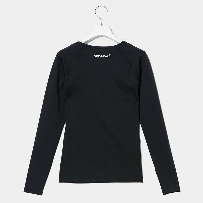 【50％OFF】VIVA HEART 長袖Tシャツ インナー ビバハート 無地 キシリトールアイスクルーネックインナー 吸水速乾 接触冷感 UVカット レディース ゴルフウェア スポーツウェア オフホワイト ネイビー 長袖シャツ 40 42 44