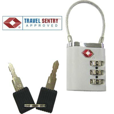 TSAロック 南京錠 ツインロック 3桁 鍵 かぎ ワイヤーロック 暗証番号 海外旅行 トラベル スーツケース..