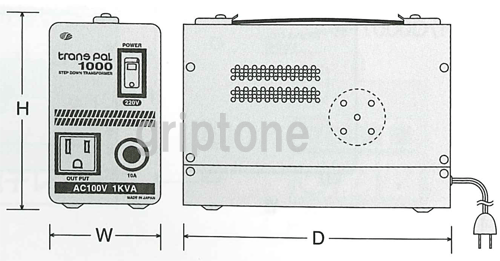 スワロー電機 変圧器 海外旅行 ダウントランス...の紹介画像2