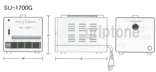 スワロー電機 変圧器 海外旅行 4口ダウントラ...の紹介画像2
