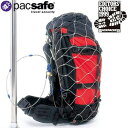 防犯用!PacSafe パックセーフ55 12970004(#1147) ステンレス製 メッシュ 南京錠 ワイヤー ロック 荷物 ガード バックパック用 バッグ...