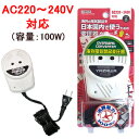 YAZAWA 変圧器 日本 国内用 HTUC240V100W 昇圧 AC100V ⇒ AC220-240V (容量100W) ヤザワ (ya0a038)