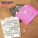 アルファベット ステッカー AS Suitcases Sticker( スーツケース ステッカー ) ...