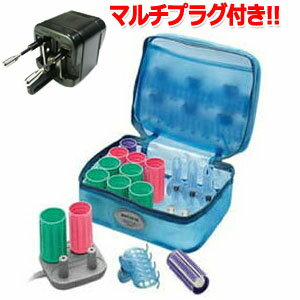 【セット】【マルチプラグ付】Panasonic パナソニック カールン12 ヘアカーラー 海外対応 海外使用 可能 EH9402P-A 保証付(hi0a019)