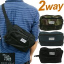 ボディバッグ ウエストポーチ ウエストバッグ メンズ 男性 スクエア 大容量 2WAY 迷彩 柄 無地 軽量 旅行 トラベル ランニング 作業用 BODYWOL...