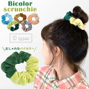 【メール便送料無料】GPT シュシュ ヘアゴム ヘアアクセサリー レディース 髪飾り バイカラー ツートン ファー フェイクファー もこもこ 秋 冬 かわいい ...