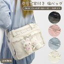 【送料無料】 痛バッグ ショルダーバッグ 推し活 バッグ ぬいぐるみ 収納 ぬい活 推しぬい トートバッグ フリル リボン 透明 痛バ 肩掛け クリア 大きめ ...