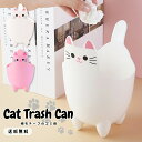 ゴミ箱 卓上 小物入れ ペン立て ネコ 猫 ミニ 小型 かわいい フタなし 洗面 化粧台 メイクブラシスタンド 筆入れ ペンスタンド 軽い 猫グッズ 雑貨 イン...