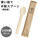 【セット】 袋入スプーン 2000個 単位 スプーン 木製 使い捨てスプーン 個包装 2000本入 16cm 三和 大容量 エコ 衛生 レジャー ホテル アメニティ アウトドア 業務用 カフェ TS-160 (sa7a069)