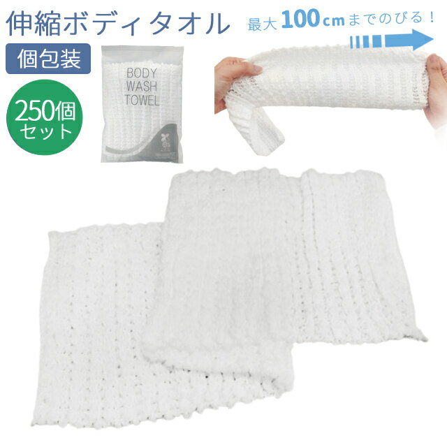 Rakuten - 【セット】使い捨て ボディタオル 250個単位 白 無地 ホテルアメニティ 業務用 使い切り 個包装 旅行用 トラベル NS-003 84581173-250(ma0a046)