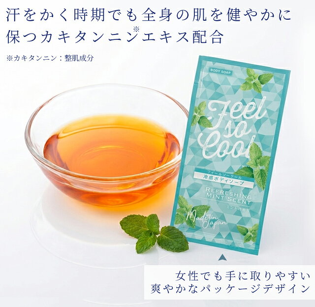【セット】冷感 ボディソープ 100個単位 パウチ 12ml フィールソークール ホテル アメニティ 旅行 トラベル ひんやり ミント メントール 11853550-100(ma0a158) griptone-10024869 スーツケース旅行用品のグリプトン サンプル画像3