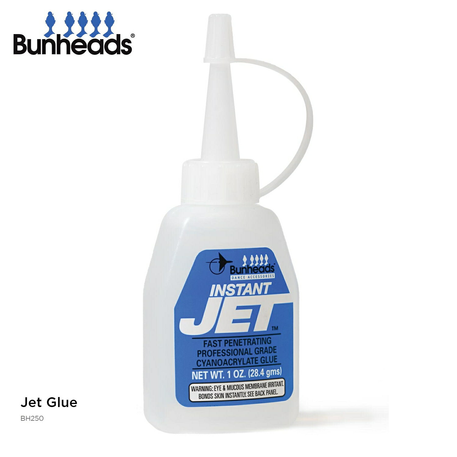 フットアクセサリー ジェットグルー BH250 バンヘッズ Jet Glue Bunheads プロ仕様 トゥシューズ補強 ポアント用